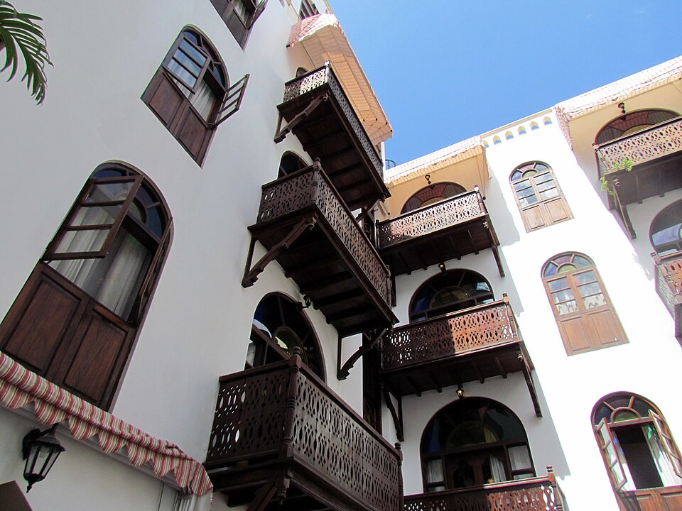 Stone Town architecture, illustrative image not Secret Garden itself
