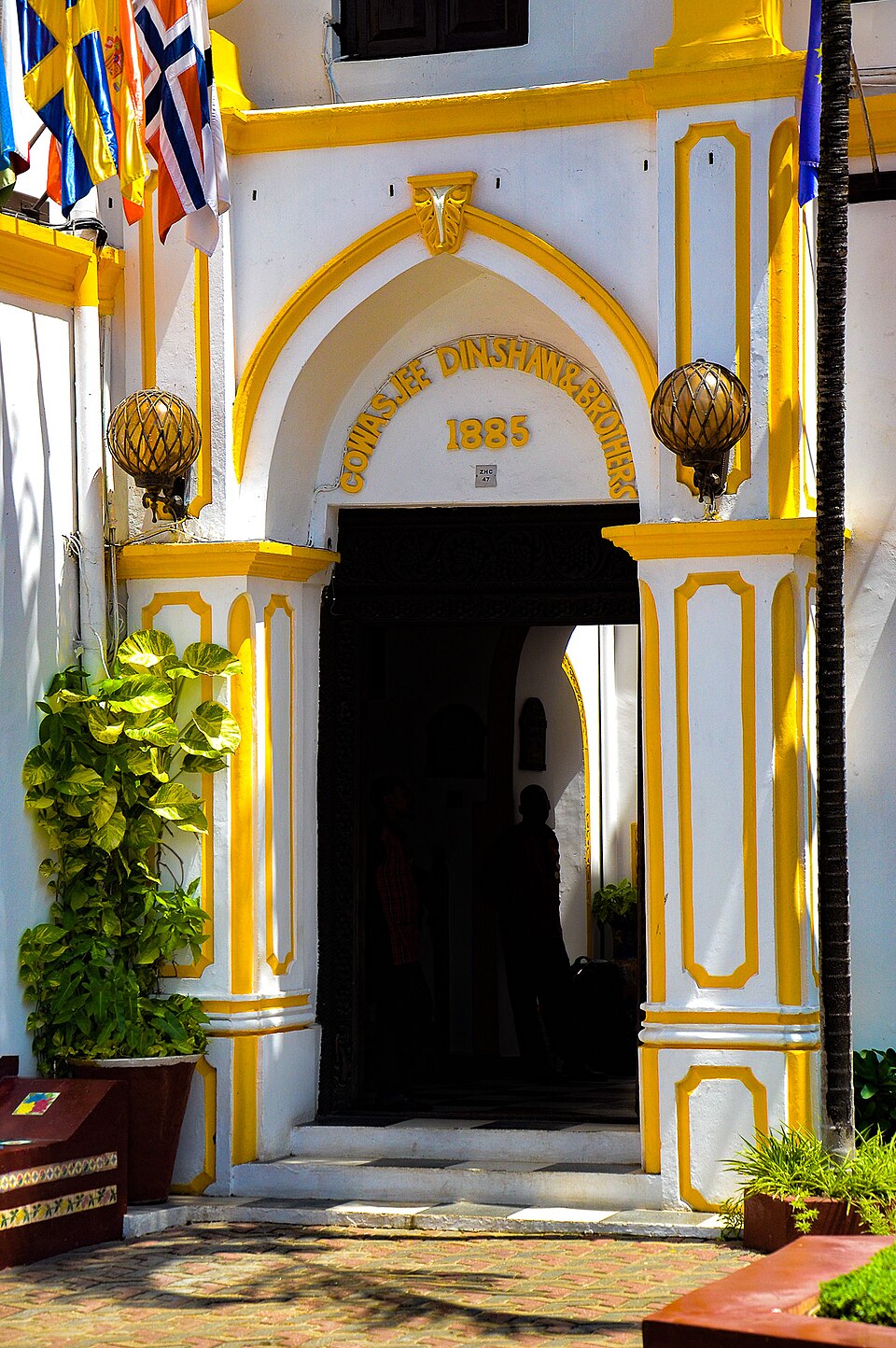 Tembo House Hotel building in Zanzibar (not the restaurant interior)